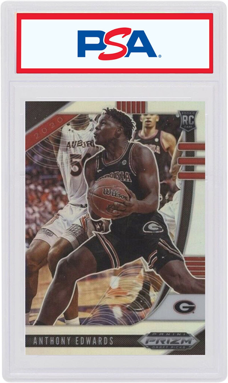 Anthony Edwards 2020-21 Panini Prizm Draft Picks Basketball Rookie Silver #1 (PSA or BGS Graded)