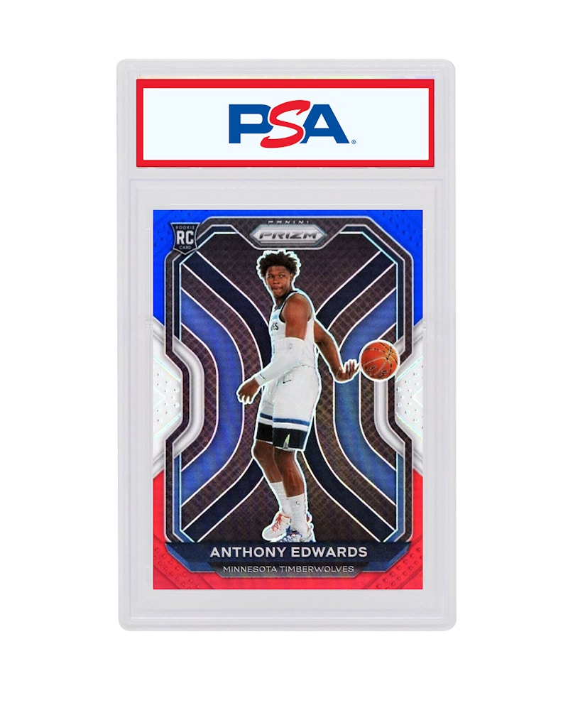 Anthony Edwards 2020 Panini Prizm Rookie Red/White/Blue #258 (PSA or BGS Graded)