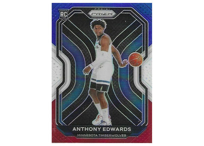 Anthony Edwards 2020 Panini Prizm Rookie Red/White/Blue #258 (Ungraded)
