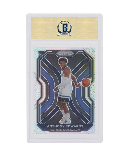 Anthony Edwards 2020 Panini Prizm Rookie Silver #258 (PSA or BGS Graded)