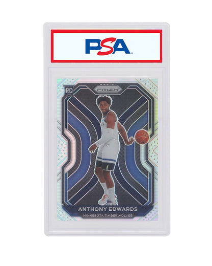 Anthony Edwards 2020 Panini Prizm Rookie Silver #258 (PSA or BGS Graded)