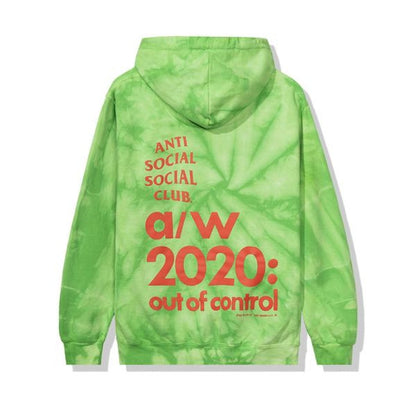 Anti Social Social Club 2020 Hoodie Tie Dye Green