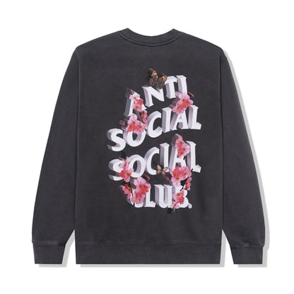 Anti Social Social Club 3.0 Pigment Dye Crewneck Black