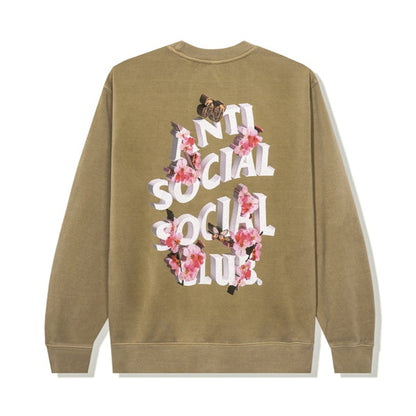 Anti Social Social Club 3.0 Pigment Dye Crewneck Sand
