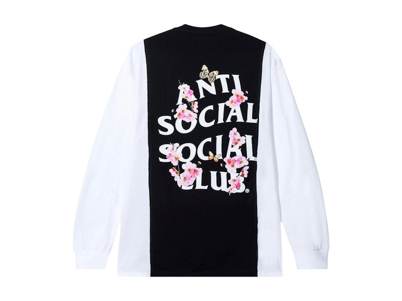 Anti Social Social Club 50/50 L/S Tee White