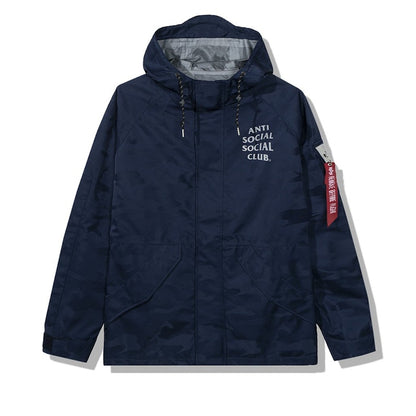 Anti Social Social Club 5th Dimension Alpha Jacket Blue Camo