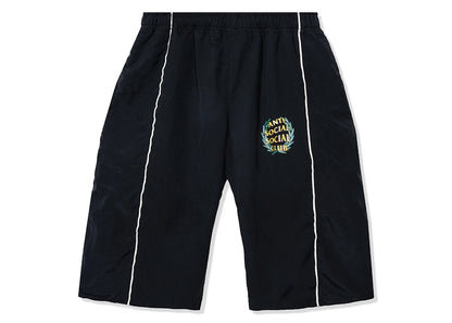 Anti Social Social Club ASSC Baggy Track Shorts Black