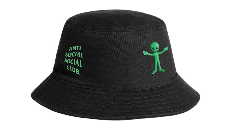 Anti Social Social Club Alien Bucket Hat Black