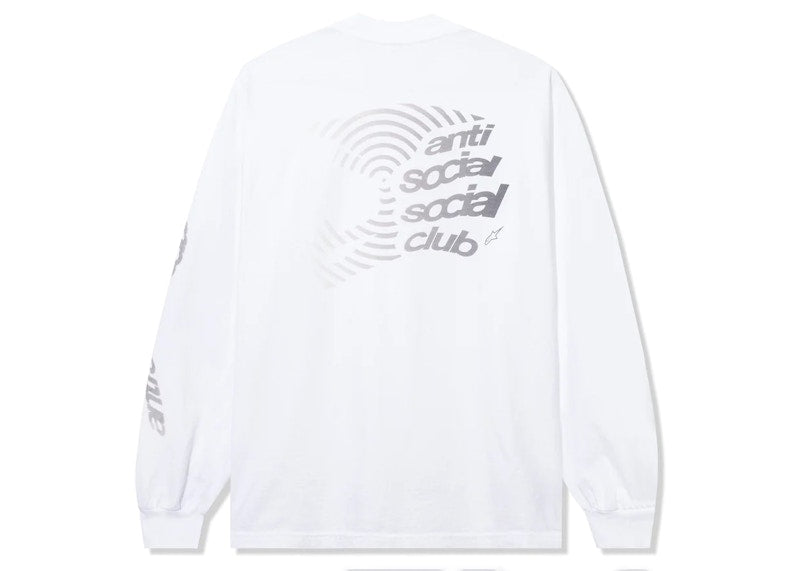 Anti Social Social Club Alpine Stars Helmet L/S Tee White
