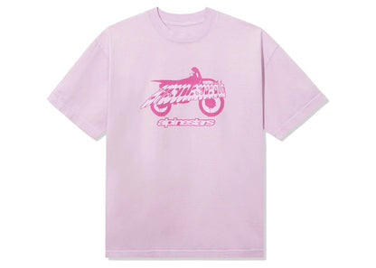 Anti Social Social Club Alpine Stars Moto Tee Pink