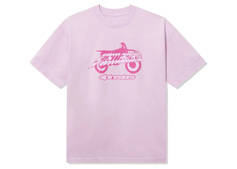 Anti Social Social Club Alpine Stars Moto Tee Pink