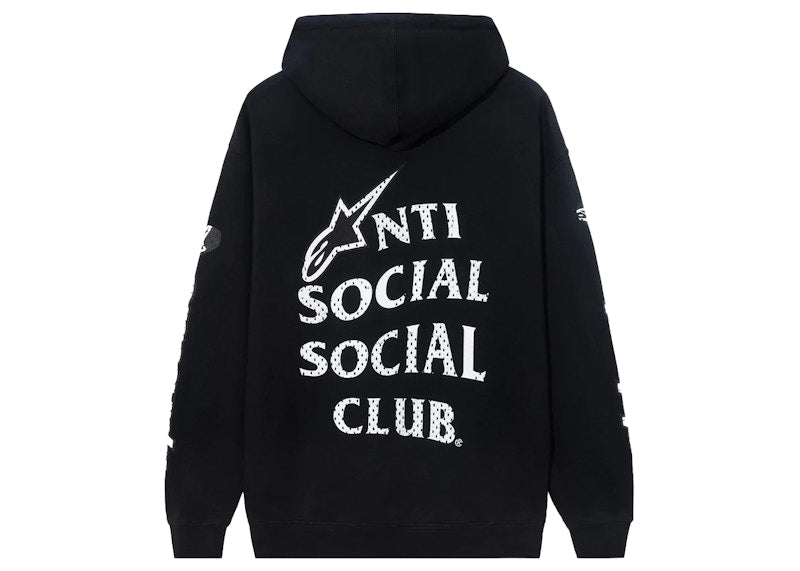 Anti Social Social Club Alpine Stars Track Hoodie Black