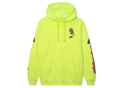 Anti Social Social Club Alpine Stars Track Hoodie Neon Yellow