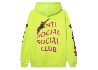 Anti Social Social Club Alpine Stars Track Hoodie Neon Yellow