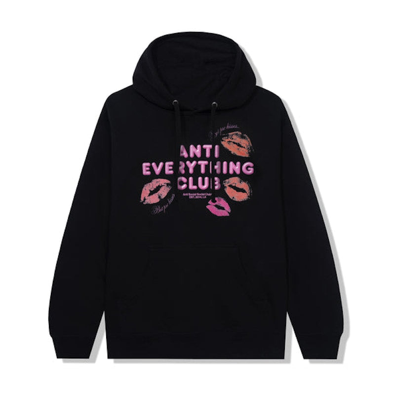 Anti Social Social Club Anti Everything Club <3 Hoodie Black