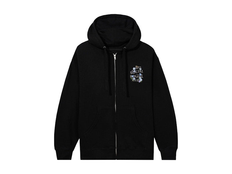 Anti Social Social Club Apis Mellifera Zip Hoodie Black