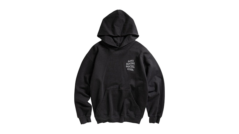 Anti Social Social Club Applique Mind Games Hoodie Black