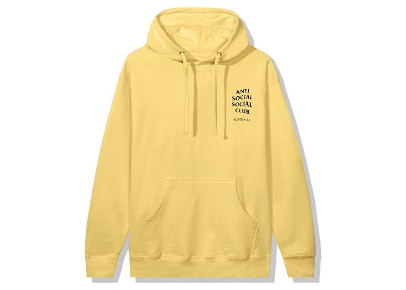 Anti Social Social Club Australia Hoodie Yellow