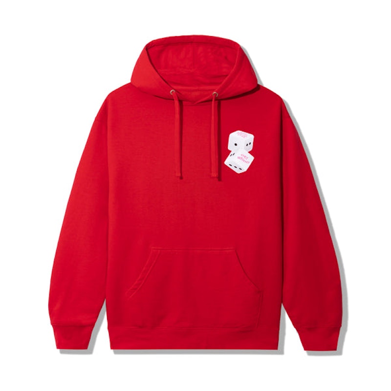 Anti Social Social Club Best Of Luck Hoodie Red