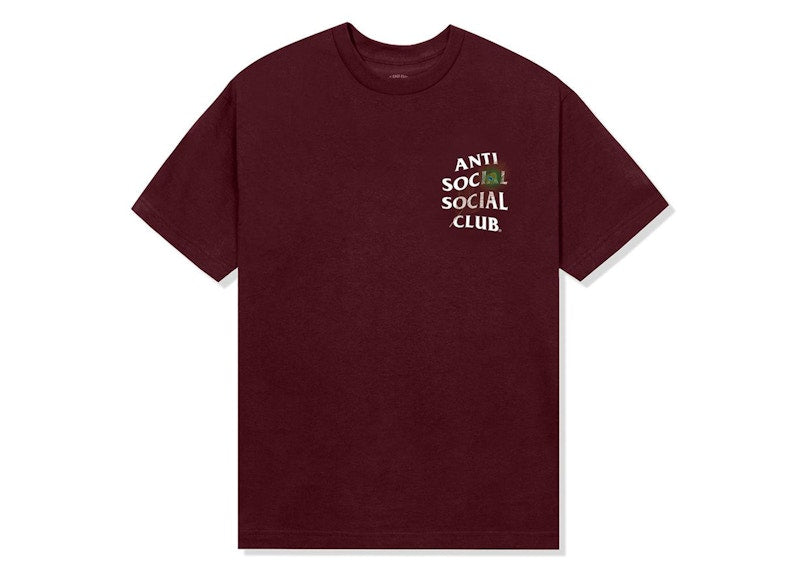 Anti Social Social Club Birdbath Tee Maroon