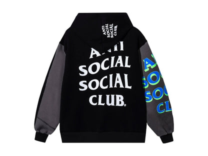 Anti Social Social Club Block Hoodie Black/Grey