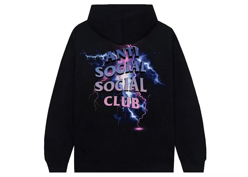 Anti Social Social Club Bolt From The Blue Hoodie Black
