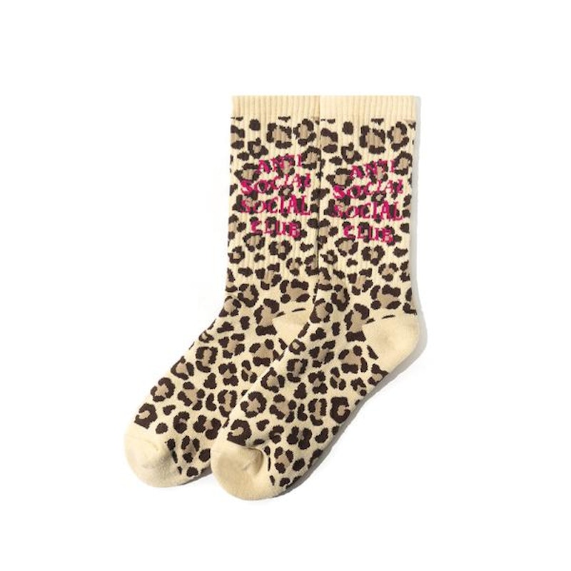 Anti Social Social Club Bondi Beach Socks Cheetah