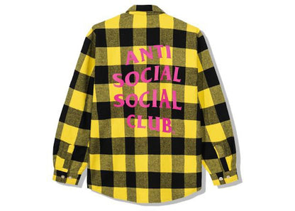 Anti Social Social Club Bored Games Flannel Yellow
