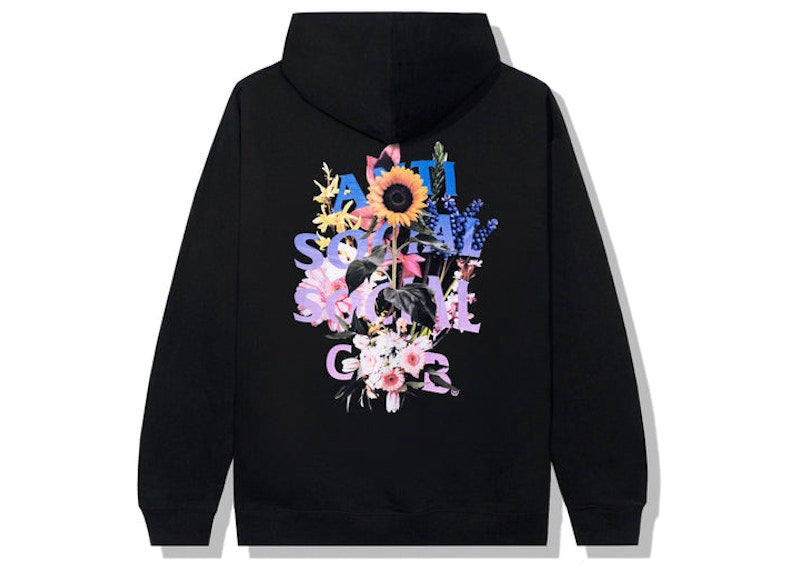 Anti Social Social Club Bouquet For The Old Days Hoodie Black