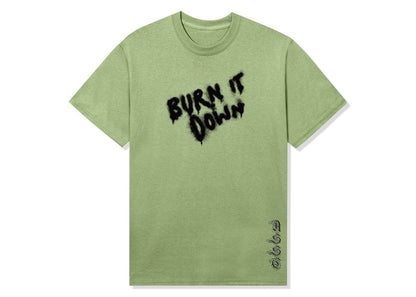 Anti Social Social Club Brun It Down Tee Pistachio