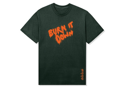 Anti Social Social Club Burn It Down Tee Green