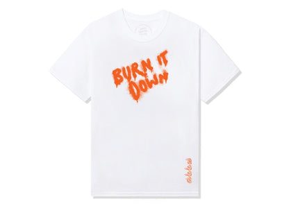 Anti Social Social Club Burn It Down Tee White/Orange