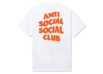 Anti Social Social Club Burn It Down Tee White/Orange
