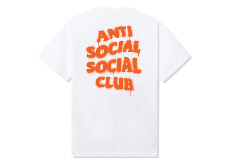 Anti Social Social Club Burn It Down Tee White/Orange