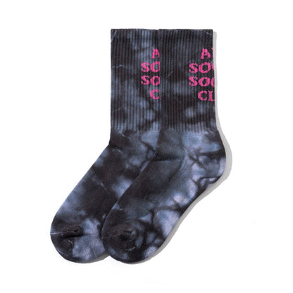 Anti Social Social Club Call My Bluff Socks Black Tie Dye