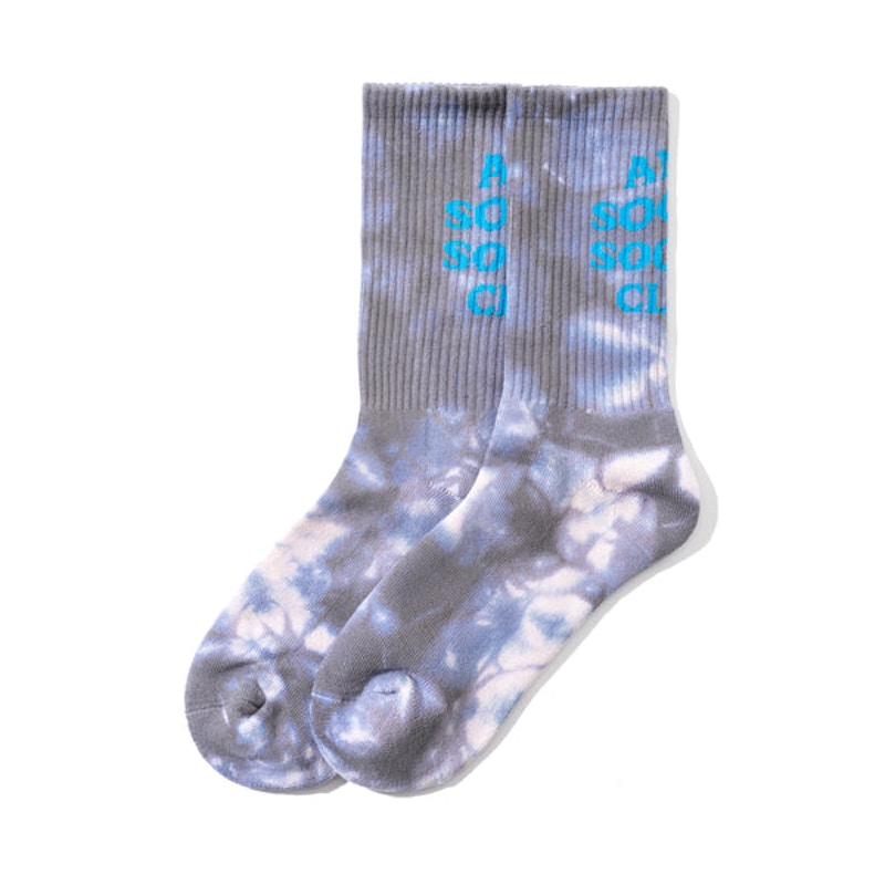 Anti Social Social Club Call My Bluff Socks Grey Tie Die