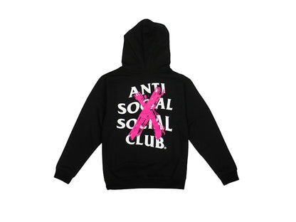 Anti Social Social Club Cancelled Hoodie Black (Pink X)