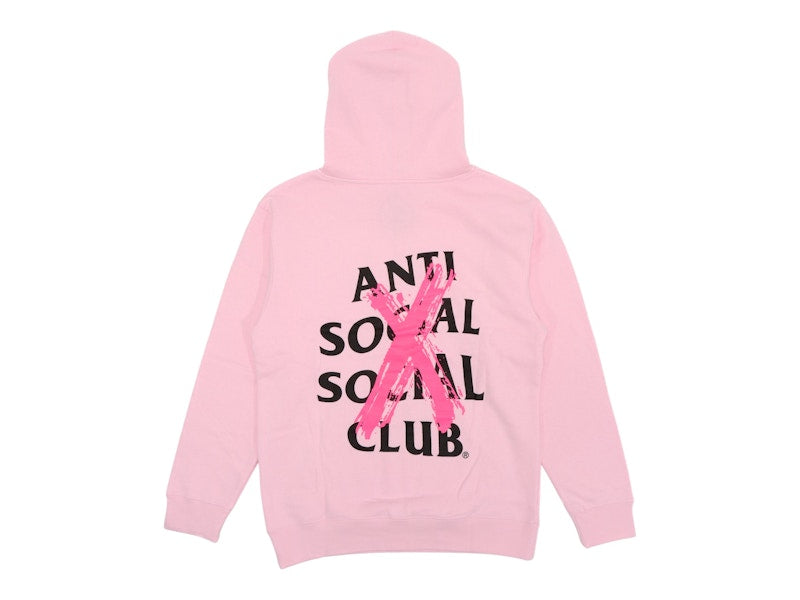 Anti Social Social Club Cancelled Hoodie Pink