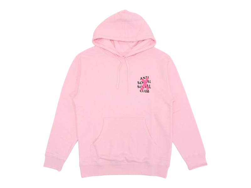 Anti Social Social Club Cancelled Hoodie Pink