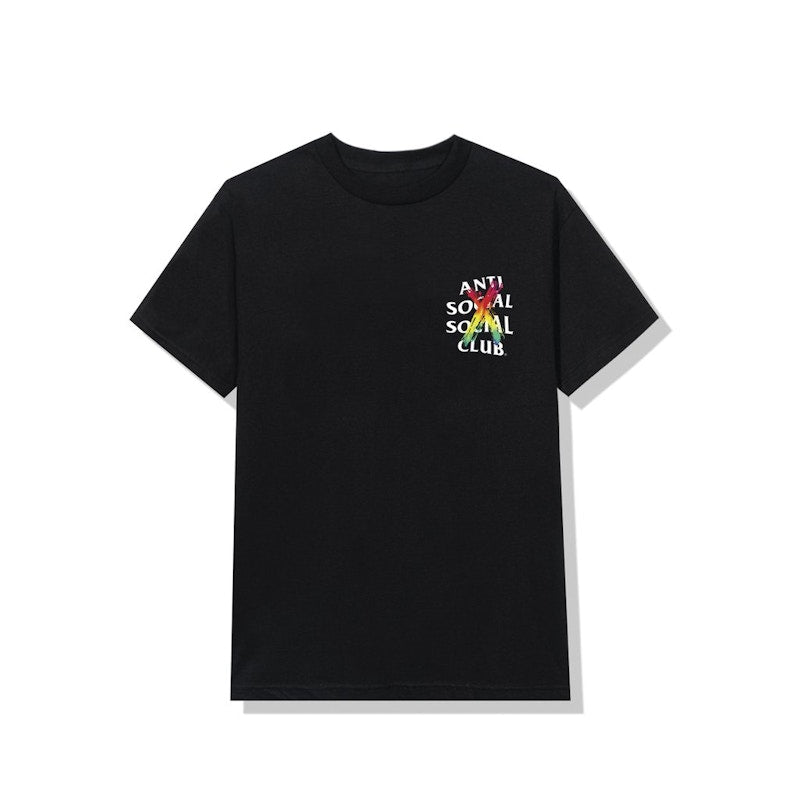 Anti Social Social Club Cancelled Rainbow Tee Black