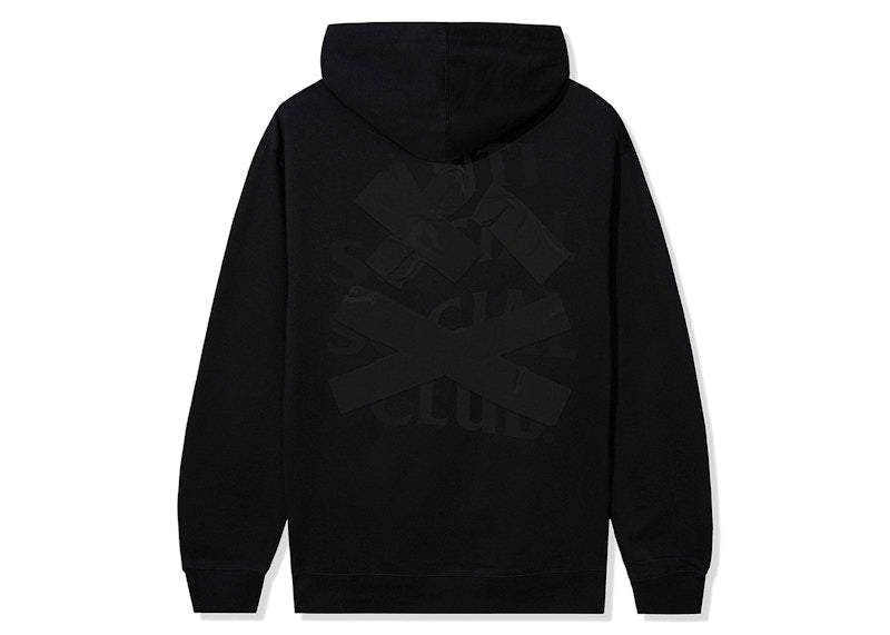 Anti Social Social Club Cancelled Tonal Hoodie Black