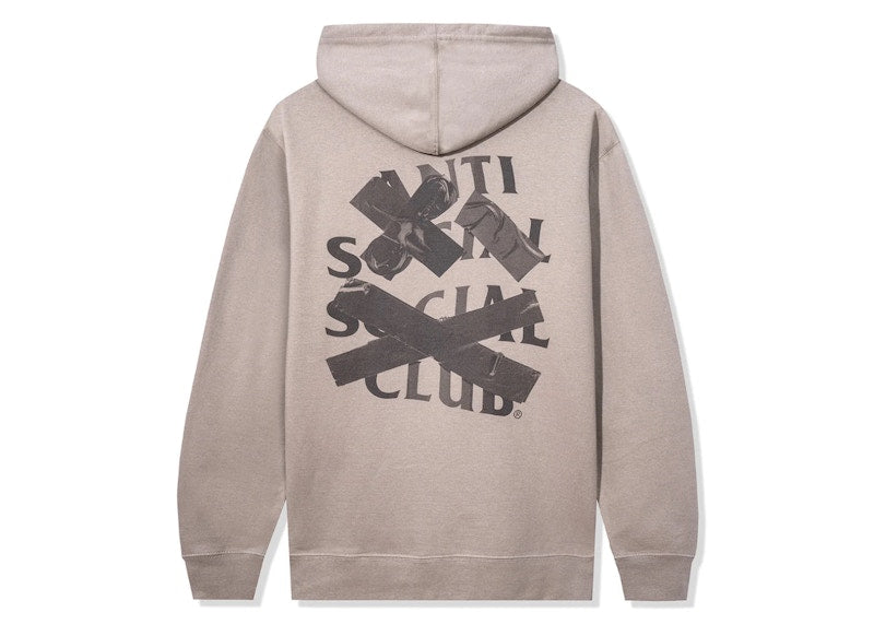 Anti Social Social Club Cancelled Tonal Hoodie Cement