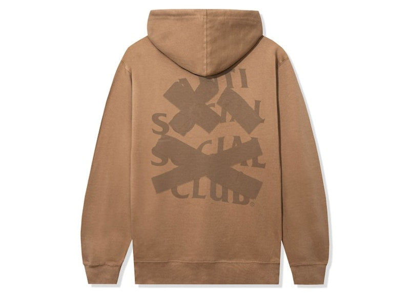 Anti Social Social Club Cancelled Tonal Hoodie Saddle