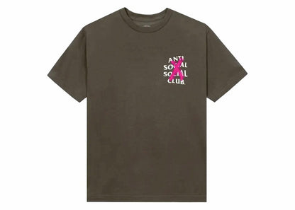 Anti Social Social Club Cancelled VIP Access Drop Tee Dusty Brown