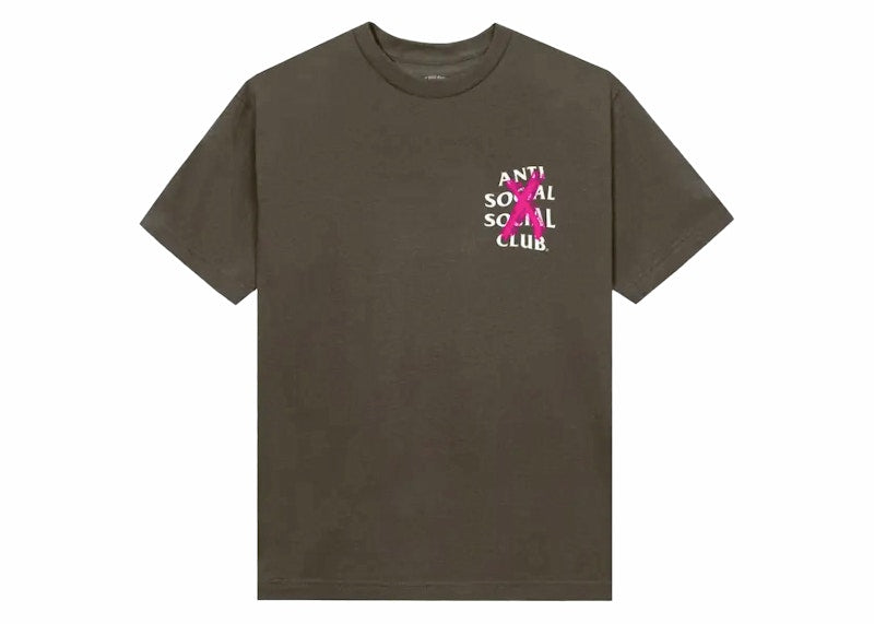 Anti Social Social Club Cancelled VIP Access Drop Tee Dusty Brown