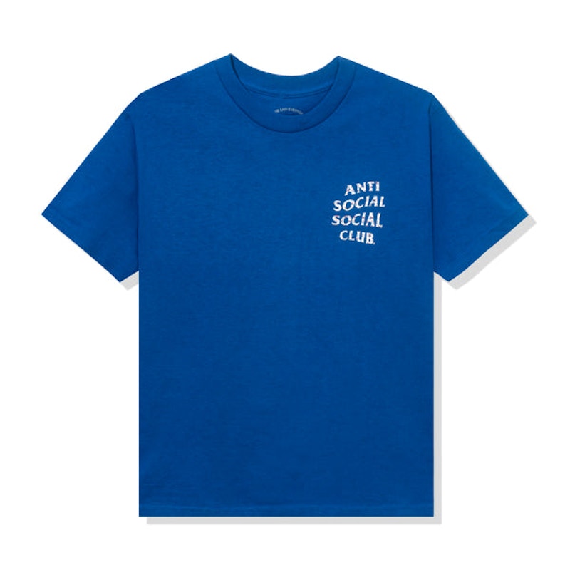Anti Social Social Club Case Study Flag T-shirt Blue
