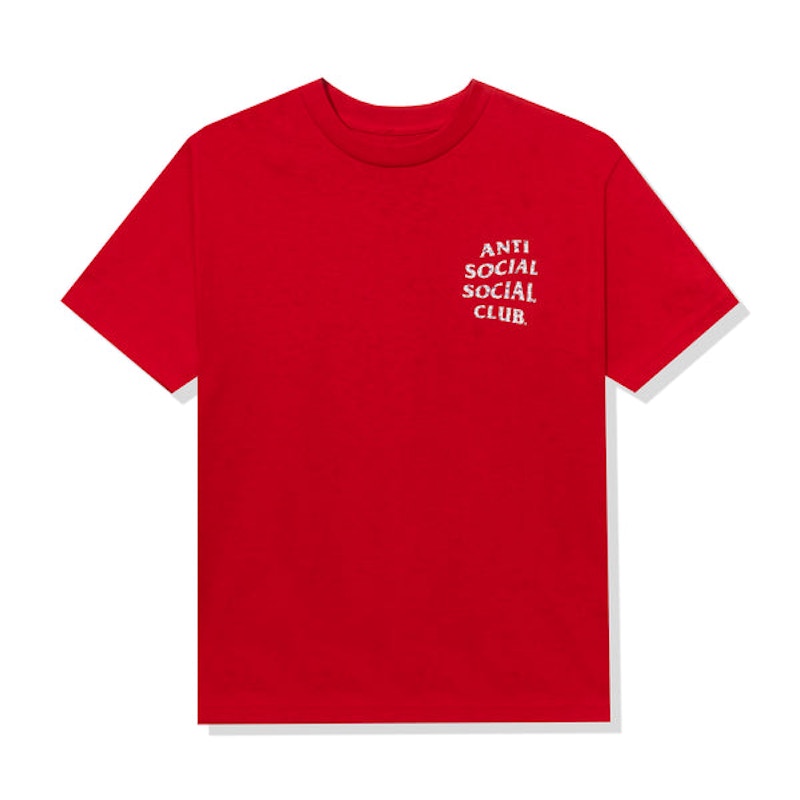 Anti Social Social Club Case Study Flag T-shirt Red