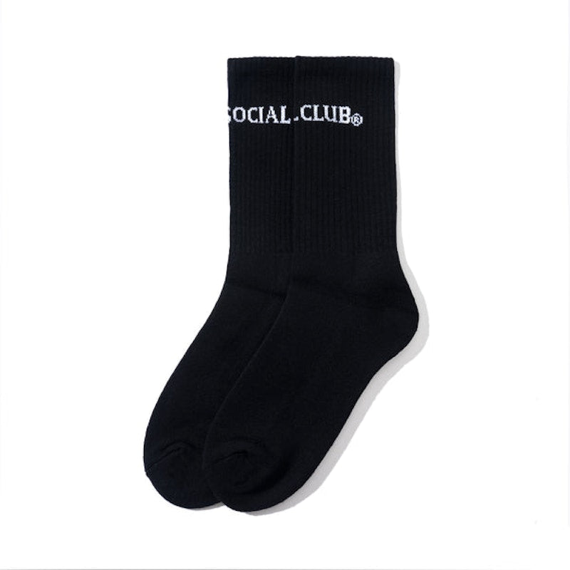 Anti Social Social Club Catchphrase Socks Black