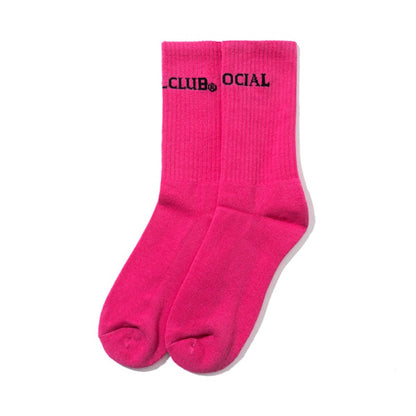 Anti Social Social Club Catchphrase Socks Pink