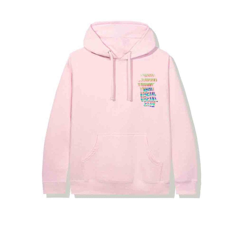 Anti Social Social Club Channel 747 Hoodie Pink